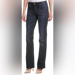 KUT from the Kloth Farrah baby boot cut ladies stretch jeans size 10, 32…